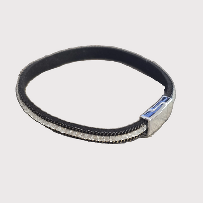 Wrap Bracelet | Single Diamante Black