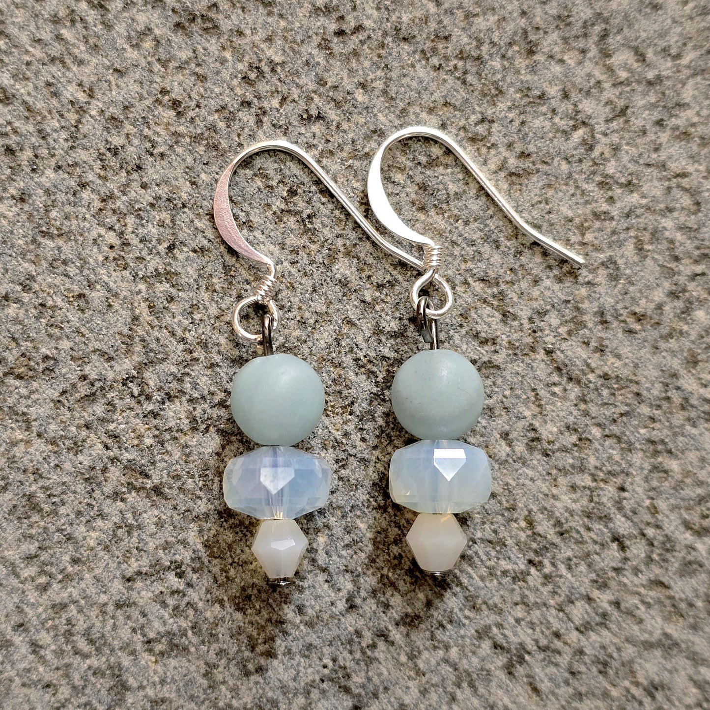 Amazonite + Moonstone Earrings | Set 6