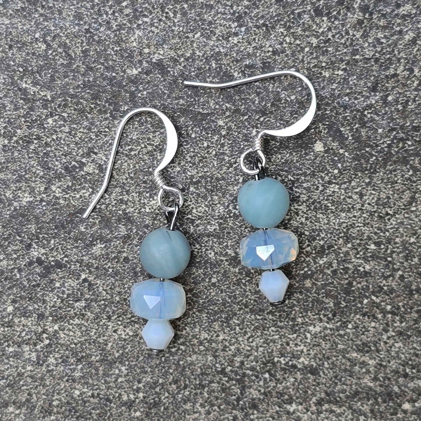 Amazonite + Moonstone Earrings | Set 6