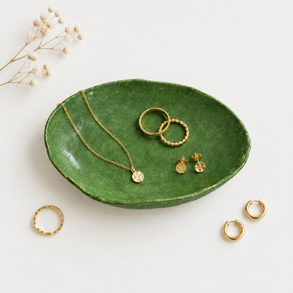 Trinket Plate  | Moss Green