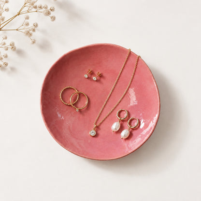 Trinket Plate  | Salmon Pink