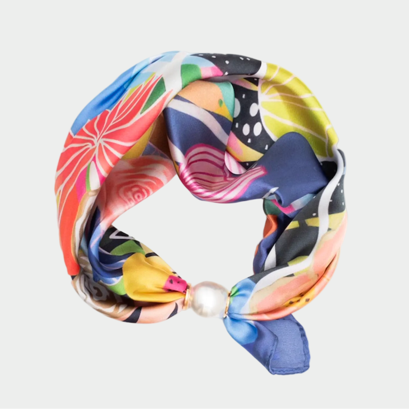 Pearl Neck Scarf | Garden Party