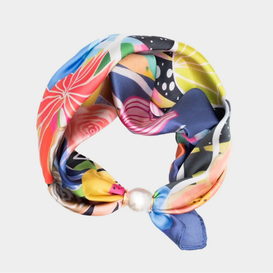 Pearl Neck Scarf | Garden Party