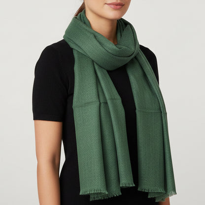 Aspen Sage | Wool Blend Scarf