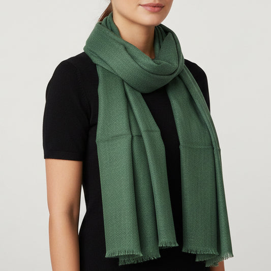 Aspen Sage | Wool Blend Scarf