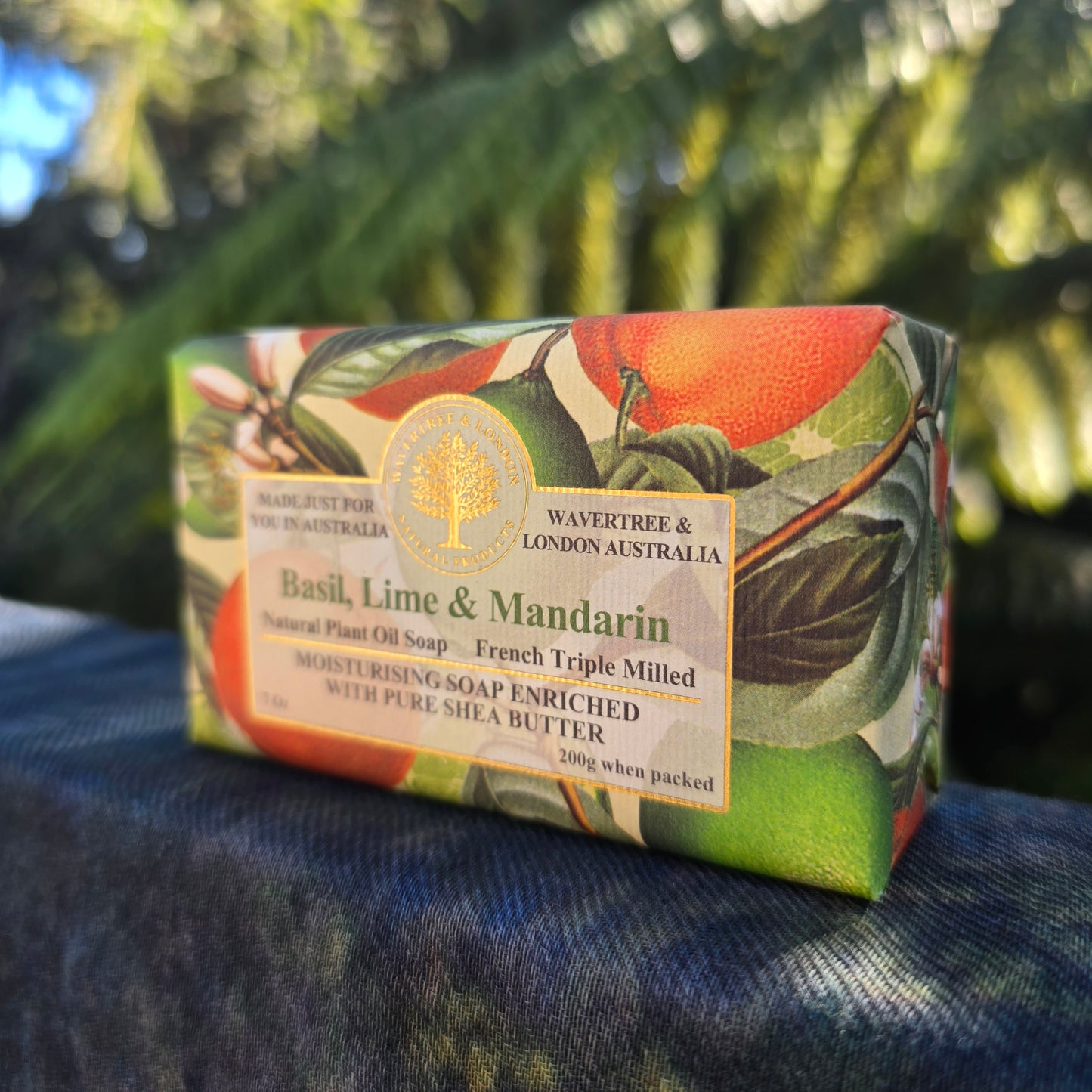 Basil, Lime & Mandarin Soap Bar 200g