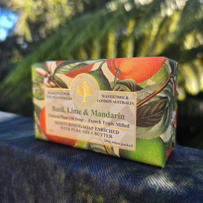 Basil, Lime & Mandarin Soap Bar 200g