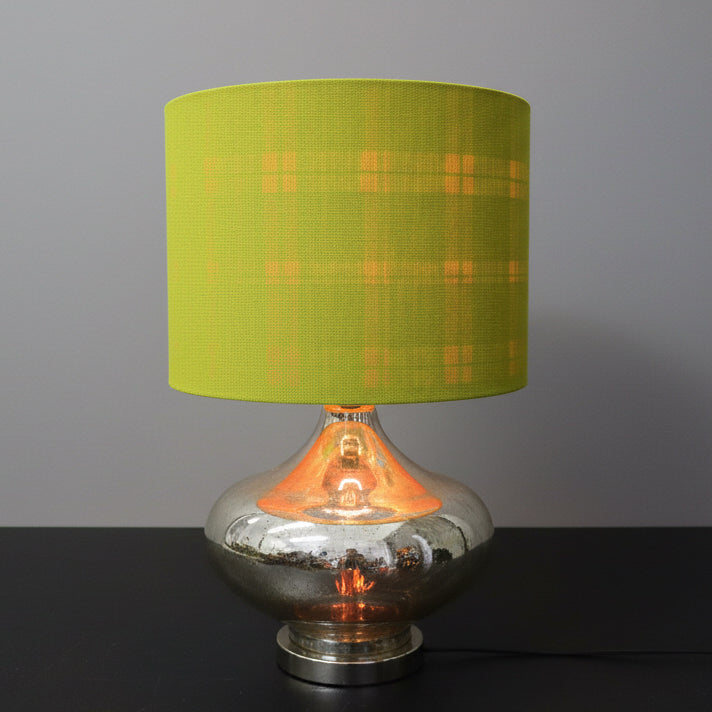 Mercury Chartreuse Tartan Lamp