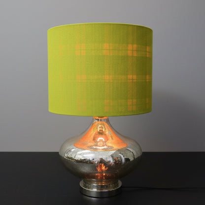 Mercury Chartreuse Tartan Lamp