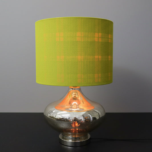 Mercury Chartreuse Tartan Lamp
