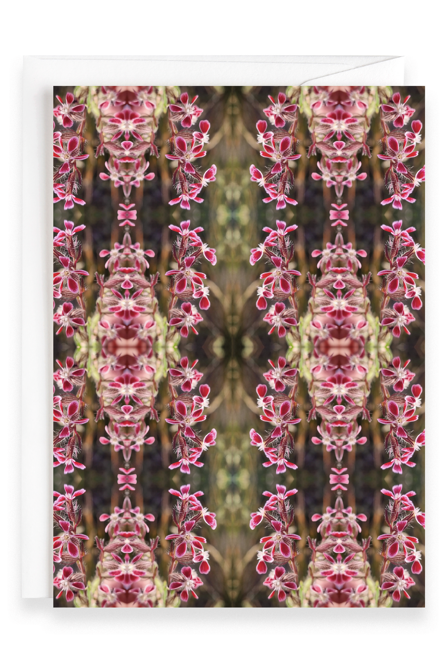 Mirrored Flora  | Greeting Card