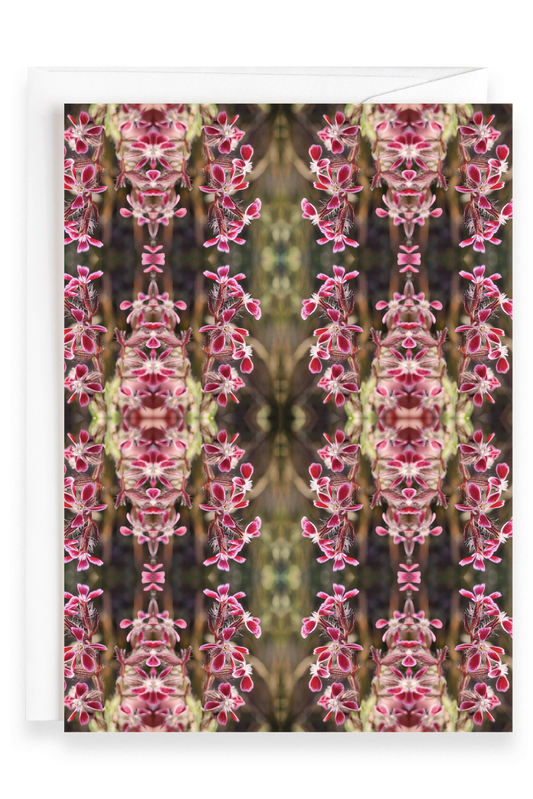 Mirrored Flora  | Greeting Card
