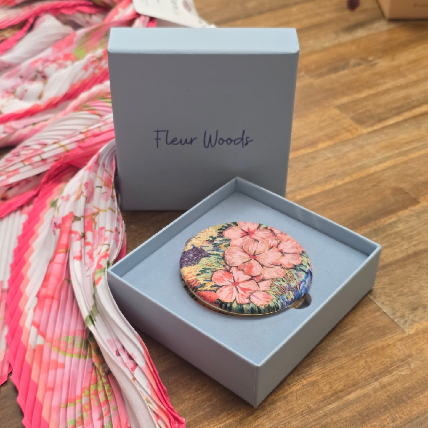 Meadow Pocket Mirror by Fluer Woods