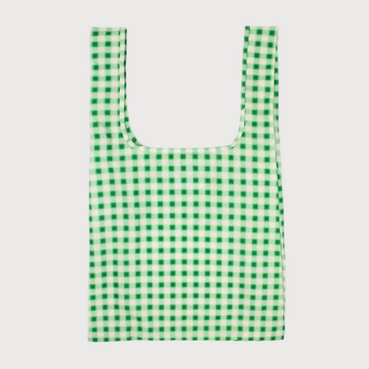 Kind Bag Reusable | Blurred Plaid Green