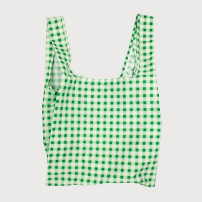 Kind Bag Reusable | Blurred Plaid Green