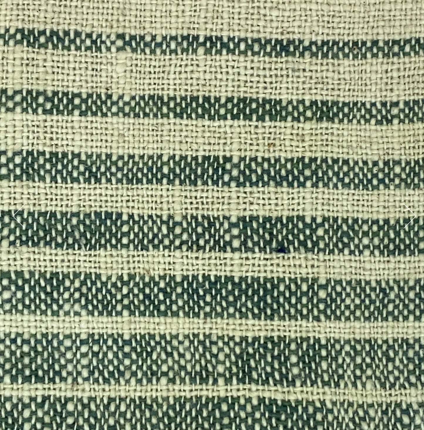 Face Washer | Green & Natural Cotton Stripe