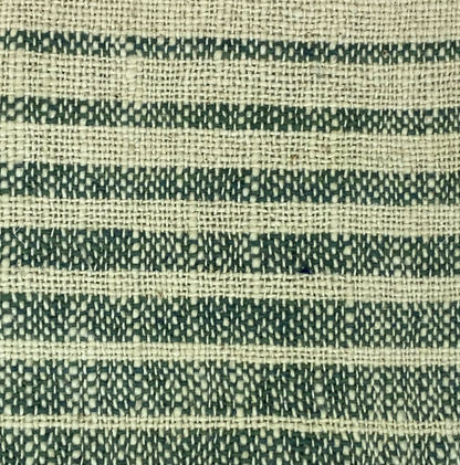 Face Washer | Green & Natural Cotton Stripe
