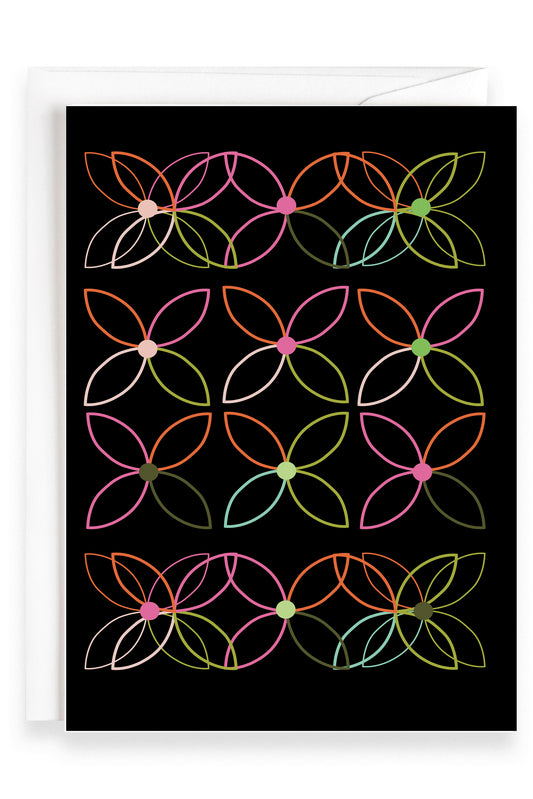 Neon Petals  | Greeting Card