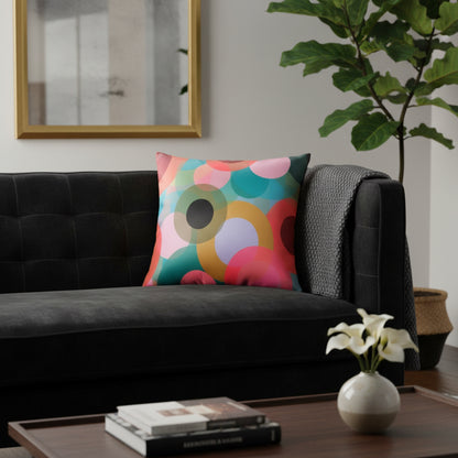 Mid Century Circles | Velvet Cushion