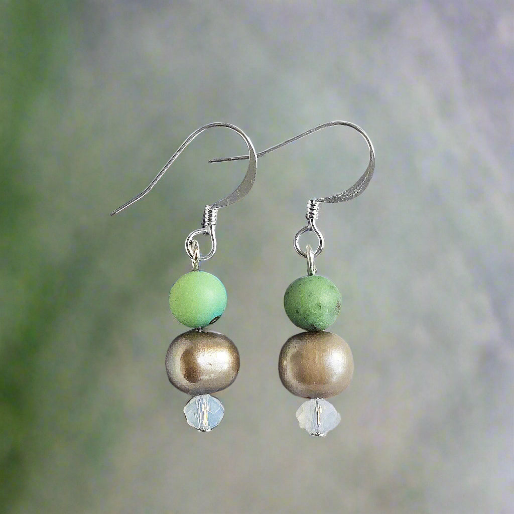 Jasper + Swarovski Earrings - Set 11 | 2 Styles