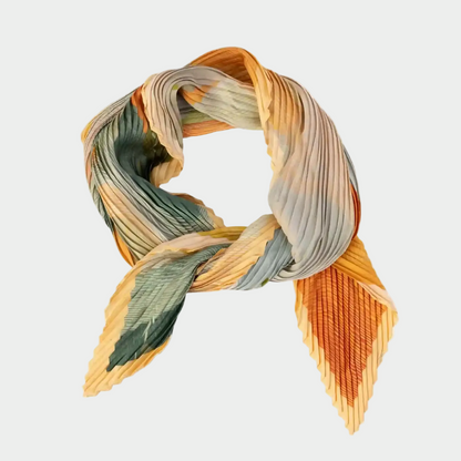 Jacqui Pleated Neck Scarf | Retro