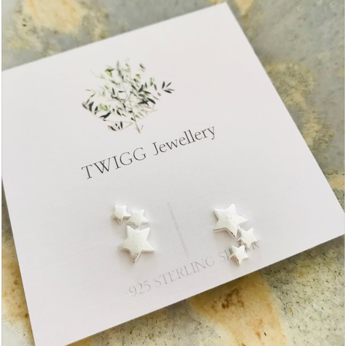 twigg Tri Star Studs NZ Jewellery 3